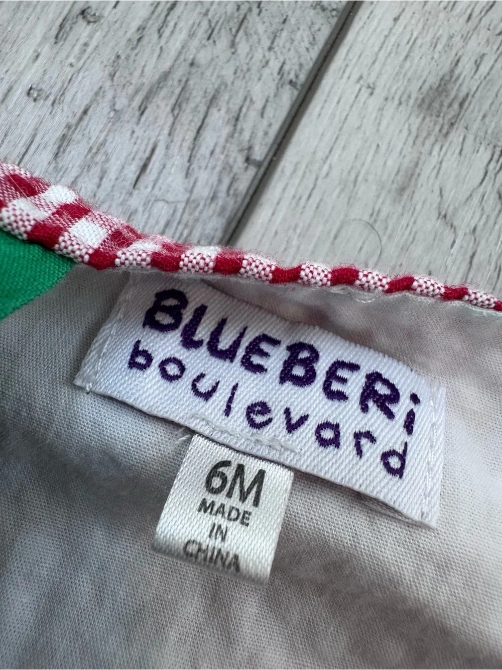 Red Checks Romper Watermelon Baby Girl 6 Months Blueberi Blvd Dress Gingham